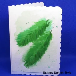 Clearance Weihnachtskarte mit Tannenzweigen – Handgemalte Aquarellkarte DIN A6 für die Weihnachtszeit Weihnachtskarten