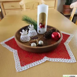 Weihnachtskerze personalisierbar – weiße Kerze mit Engel, perfekt als Weihnachtsgeschenk oder Adventsdeko Kerzen & Beleuchtung