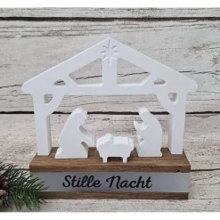 Discount Weihnachtskrippe ~ Krippe zum dekorieren ~ Deko Weihnachten ~ Weihnachtsdeko zum beleuchten Krippen