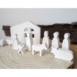Clearance Weihnachtskrippe Raysin, 11-teilig, Weihnachten Deko Krippen