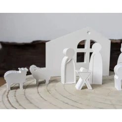 Clearance Weihnachtskrippe Raysin, 11-teilig, Weihnachten Deko Krippen