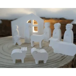 Clearance Weihnachtskrippe Raysin, 11-teilig, Weihnachten Deko Krippen
