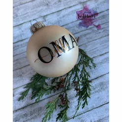 Baumschmuck Personalisierbar|Verenas Farbklecks Weihnachtskugel mit Wunschname