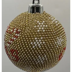 Baumschmuck|Handmade by Martina Reimann Weihnachtskugeln/Weihnachtsbaumschmuck/Weihnachtsdeko aus Glasperlen