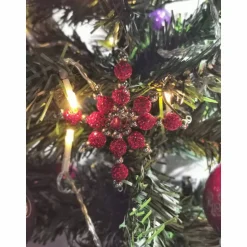 Discount Weihnachtssterne - Adventssterne - Sternanhänger als Schmuck, auch für den Weihnachtsbaum, Klein, Rot Baumschmuck