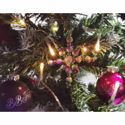 Weihnachtssterne - Adventssterne - Sternanhänger als Schmuck, auch für den Weihnachtsbaum, Klein, Stardust Baumschmuck