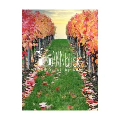 Herbst|ANNblick Fotokunst by Ann Weinberg im Herbst, Weinland Franken, Herbstlaub rot, Weinblätter, Heimatbild Weinland Unterfranken, Größe 18 x 24 cm