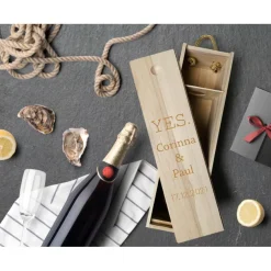 Outlet Weinkiste personalisiertes Geschenk Hochzeit Gastgeschenke
