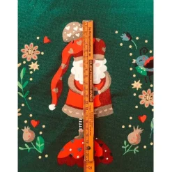 New WICHTEL * WEIHNACHTEN * WEIHNACHTSWICHTEL * ganzes Panel 75 x 155 cm * French Terry * grün Weihnachtsstoffe