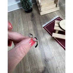 Outlet Wichtel Brille Miniatur ca. 2cm Wichtelzubehör Brillengestell Sehhilfe Gläser Brille zum Vorlesen Wichtelzauber
