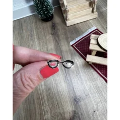 Outlet Wichtel Brille Miniatur ca. 2cm Wichtelzubehör Brillengestell Sehhilfe Gläser Brille zum Vorlesen Wichtelzauber