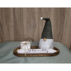 Hot Wichtel Deko-Set „Du bist mir wichtelig“ – handgemachtes Weihnachtsgeschenk aus Stoff & Gips Wichtelzauber