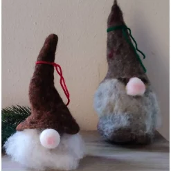 New Wichtel 2er-Set, handgefilzt Weihnachtsdeko