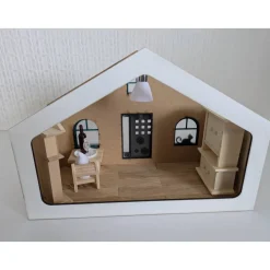 Outlet Wichtelhaus Miniaturhaus handgefertigt – Zauberhafte Deko mit Zubehör von Wichtelzauber