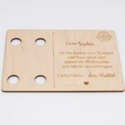 Wichtelzauber|SandavDesigns Wichtelkarte aus Holz