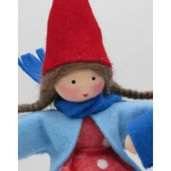 Clearance Wichtelpärchen mit Schlitten - Winter -  Blumenkind - Jahreszeitentisch - Waldorf Art - Art.Nr.WI20 Winter