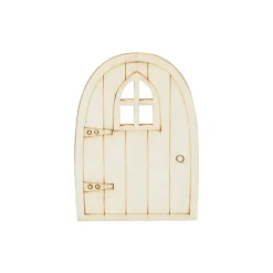 Wichtelzauber|AmOlenDiek Wichteltür Holztür 6 x 10 x 0,3 cm mit Fenster