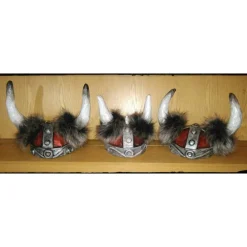 Discount Wikinger Helm, ca.54/55 cm Kopfumfang, Verkleidung, Fasching, Karneval, Halloween, Rollenspiel, Maskerade Haarschmuck & Kopfputz