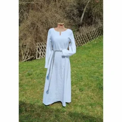 Kostüme Für Erwachsene|Toraxacum Wikinger Leinen Kleid, used look, Unterkleid Mittelalter, Leinenkleid, stone washed, Cosplay, LARP,
