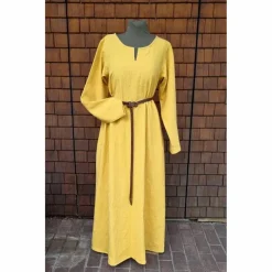 Kostüme Für Erwachsene|Toraxacum Wikinger Leinen Kleid, used look, Unterkleid Mittelalter, Leinenkleid, stone washed, Cosplay, LARP,