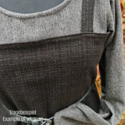 Kostüme Für Erwachsene|Toraxacum Wikinger Schürzenkleid 100% Wolle, Überkleid dunkelbraun, Mittelalter Kleid,