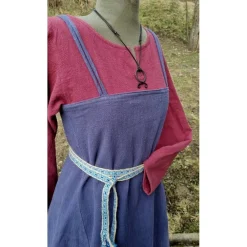 Sale Wikinger Schürzenkleid Leinen, Überkleid used look, LARP, SCA, Kostüme Für Erwachsene
