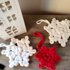 Online Winter/Weihnachtsdeko, Schneeflocken gehäkelt Weihnachtsdeko