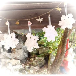 Winter/Weihnachtsdeko, Schneeflocken gehäkelt Weihnachtsdeko
