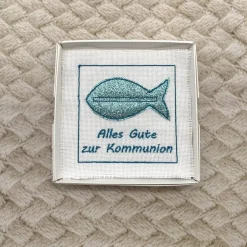 Outlet Wünscheerfüller, Geschenkbox, Kommunion, mit Fisch, Gutschein, Geldgeschenk Geldgeschenke