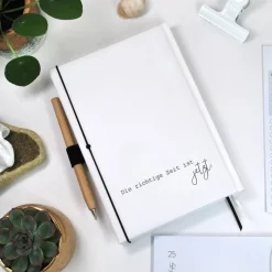Geschenke|my-own-story Wochenkalender & Terminplaner | Extras | personalisiert | verzweigte Struktur schwarzweiss | Hardcover A5 Jahr 2026