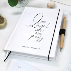 Geschenke|my-own-story Wochenkalender & Terminplaner | Extras | personalisiert | verzweigte Struktur schwarzweiss | Hardcover A5 Jahr 2026