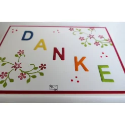 Sale Wunderschöne  bunte  Danke Karte Handgefertigt mit Stampin'Up! Danksagungskarten