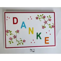 Best Wunderschöne  bunte  Danke Karte Handgefertigt mit Stampin'Up! Danksagungskarten