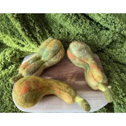 Best Wundervolle gefilzte Kürbisse Flaschenkürbis Herbstdeko Erntedankfest Wollfilzkürbis Herbst