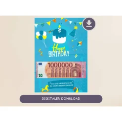 Best Wunscherfüller | Geldgeschenk für Kinder | Geburtstag | digitaler Download | PDF DIN A4 zum Ausdrucken | Geschenkidee Ki Geldgeschenke