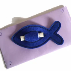 Sale Wunscherfüller / Gutscheinhalter FISCH / Kommunion Konfirmation / Wollfilz Farbwahl personalisierbar Geldgeschenke