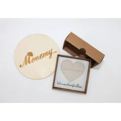 Wunscherfüller mit Herz - handgemachte Geschenkverpackung aus Filz / Geldgeschenk / Gutschein Geschenk Geldgeschenke
