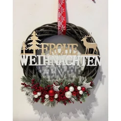 XL Weihnachtlicher Türkranz Weihnachtskranz Weihnachtsdeko Weihnachtsdeko