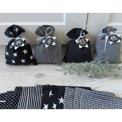 XXL Adventskalender zum Befüllen, Adventskalender mit großen Säckchen, Adventskalender für die ganze Familie Adventskalender