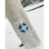 Best XXL Schal Snowfall handgefertigt – Boho Winterschal aus Merino-Mix, Granny Squares, Weiß-Blau-Grün, Einzelstück Frühling