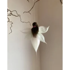 Gastgeschenke|DasFilzFuechsle zarte Gänseblümchenfee, Filzfee Frühling, Geschenk zur Taufe