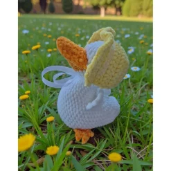 Clearance Zauberhafte Häkel-Ente „Sonnenschein“ – Handgemachtes Unikat Osterdeko