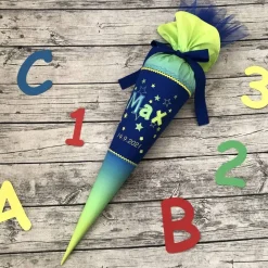 zauberhafte Schultüte mit Name und Sternen nach Wunsch Kinder Schultüten