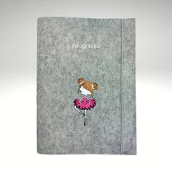 Zeugnismappe Ballerina Dokumentenmappe Filz Sichtbuch Kinder Einschulung