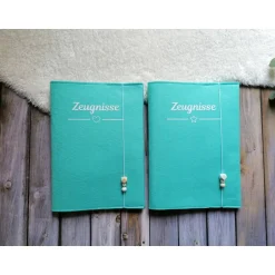 Sale Zeugnissmappe aus Filz - personalisierbar- Einschulung * Minze Kinder Einschulung