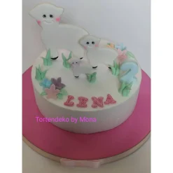 New Zuckerfigur Tortenbild Tortendeko  Schaf Familie Tortendekoration