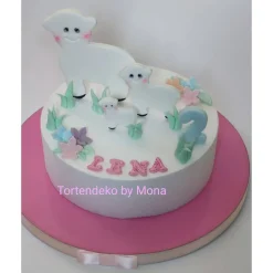 New Zuckerfigur Tortenbild Tortendeko  Schaf Familie Tortendekoration