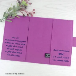 Outlet zusätzliche Widmung für Gotteslobhülle und Gesangbuchhülle zur Kommunion, Konfirmation Gotteslobhülle