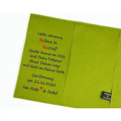 Discount zusätzliche Widmung in einem Gästebuch zur Kommunion, Konfirmation, Firmung oder Geburtstag Geschenke