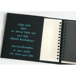 Discount zusätzliche Widmung in einem Gästebuch zur Kommunion, Konfirmation, Firmung oder Geburtstag Geschenke